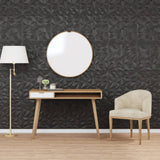 Wall Panels 48 pcs Black 50x50 cm XPS 12 m Amethyst 356948
