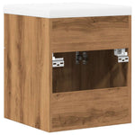 ZNTS 2 Piece Bathroom Furniture Set Artisan Oak Engineered Wood 3328582
