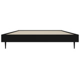 Bed Frame without Mattress Black 90x190 cm Single Engineered Wood 832302