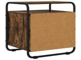 Bedside Cabinet Smoked Oak 40 x 36.5 x 50 cm Engineered Wood 8007627