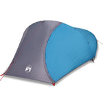 ZNTS Camping Tent Dome 4-Person Blue Waterproof 94728