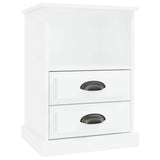 Bedside Cabinets 2 pcs High Gloss White 43x36x60 cm 816333