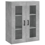 Highboard Concrete Grey 69.5x34x180 cm Engineered Wood 3198597