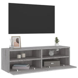 TV Wall Cabinet Grey Sonoma 100x30x30 cm Engineered Wood 836892