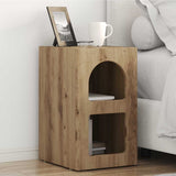 Bedside Table Artisan Oak 29.5 x 33.5 x 50 cm Engineered Wood 891242