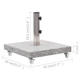 48563 Parasol Base Granite 30 kg Square Grey