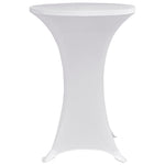 Standing Table Cover Ø60 cm White Stretch 4 pcs 279068