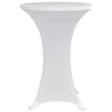 Standing Table Cover Ø60 cm White Stretch 4 pcs 279068
