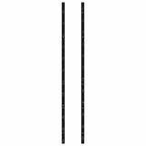 Wall Mounted Wine Racks for 12 Bottles 2 pcs Black Iron 282467