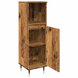 Bathroom Cabinet Old Wood 30x30x100 cm Engineered Wood 857205