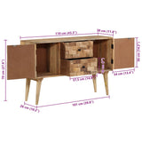 Sideboard 110x30x70 cm Solid Wood Mango 376063