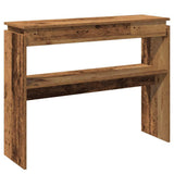 Console Table Old Wood 102x30x80 cm Engineered Wood 856626