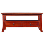 ZNTS Coffee Table Classical Brown 90x50x40 cm Solid Mahogany Wood 288871