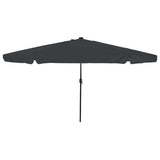 Garden Parasol Anthracite 395 x 395 x 245 cm Polyester 42003646