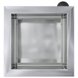 Garden Planter with LED 2 pcs Silver 30 x 30 x 30 cm 8008067