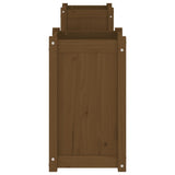 Planter Bench Honey Brown 180x36x63 cm Solid Wood Pine 825166