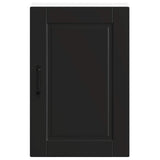 Kitchen Wall Cabinet Porto Black Engineered Wood 854028