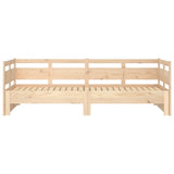 ZNTS Pull-out Day Bed without Mattress Solid Wood Pine 2x cm 820312