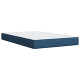 Box Spring Bed with Mattress Blue 120x200 cm Fabric 3285372