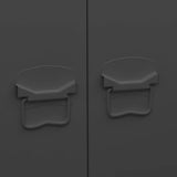 Industrial Wardrobe Black 90x50x180 cm Metal 339613