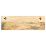 Wall Mounted Coat Rack 60x15x20 cm Solid Rough Mango Wood 286469