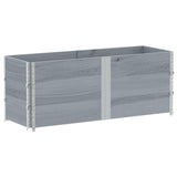 Garden Planter Grey 150x50 cm Solid Wood Pine 3295437