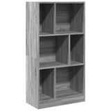 Bookcase Grey Sonoma 57x28.5x107.5 cm Engineered Wood 848008
