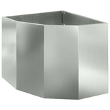 Corner Planter Silver 60 x 60 x 50 cm Galvanised steel 883666