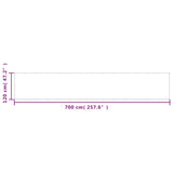 Balcony Screen Light Grey 120x700 cm 100% Polyester Oxford 4000018