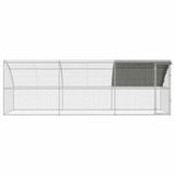 Chicken Cage 3 pcs Silver 600 x 200 x 200 cm Steel and PE 3368323