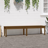 2-Seater Garden Bench Honey Brown 203.5x44x45 cm Solid Wood Pine 824021