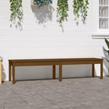 ZNTS 2-Seater Garden Bench Honey Brown 203.5x44x45 cm Solid Wood Pine 824021