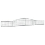 Arched Gabion Baskets 6 pcs 400x50x40/60 cm Galvanised Iron 3146961