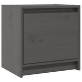 Bedside Cabinets 2 pcs Grey 40x30.5x40 cm Solid Pinewood 808118