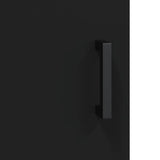 Highboard Black 34.5x34x180 cm Engineered Wood 3198978