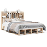 Bookcase Bed without Mattress 160x200 cm Solid Wood Pine 3323965