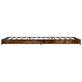 Bed Frame Smoked Oak 80 x 200 cm Engineered Wood 8009144