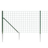 Wire Mesh Fence with Spike Anchors Green 0.8x25 m 154136