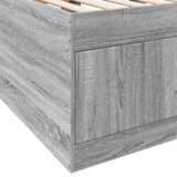 Daybed with Drawers without Mattress Grey Sonoma 90x200 cm 3280249