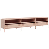 ZNTS TV Cabinet Pink 202x39x43.5 cm Cold-rolled Steel 851347
