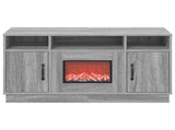 Electric Fireplace Grey Sonoma 100 x 33 x 55 cm Engineered wood 8020996