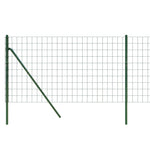 ZNTS Wire Mesh Fence Green 0.8x25 m Galvanised Steel 154072