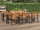Garden Table 200x100x75 cm Solid Wood Acacia 319524