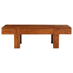 ZNTS Coffee Table Solid Acacia Wood Honey Finish 100x50x30 cm 245655