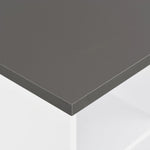 ZNTS Bar Table White and Anthracite Grey 60x60x110 cm 280210