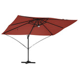 Umbrella Terracotta 351 x 250 x 253 cm Polyester and Aluminium 42003366