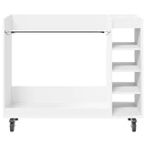 Golf Cabinet with Wheel Plain White 120 x 45 x 98 cm 899471
