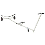 Adjustable Boat Trailer with Pneumatic Tires 200 kg Load Silver 42043572