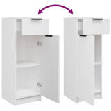 ZNTS 3 Piece Bathroom Cabinet Set White Engineered Wood 3115868