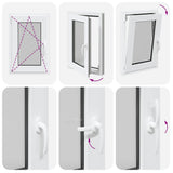 Basement Window "RISOR" 50x75 cm Tilt&Turn DIN Left White 4108342